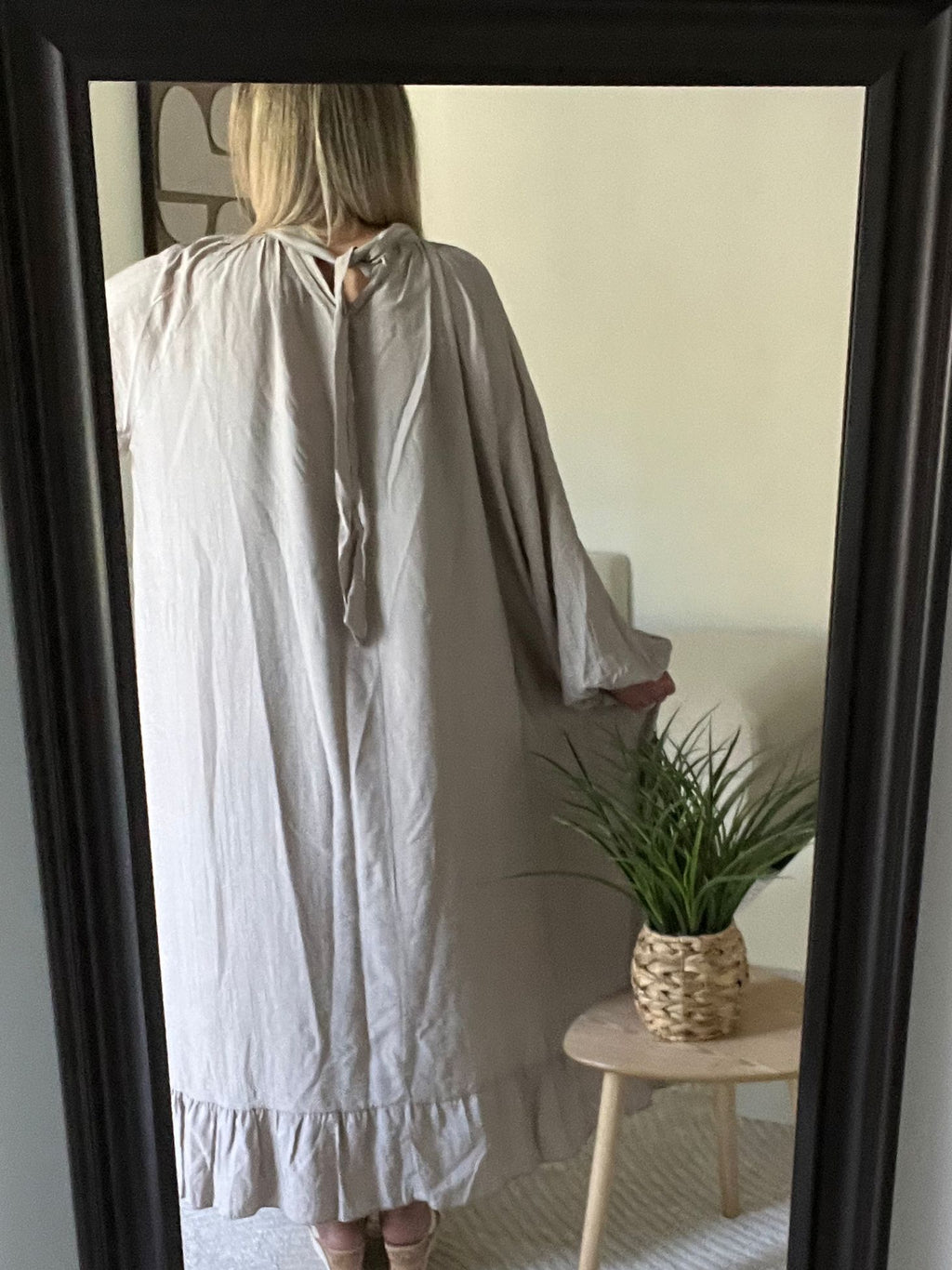 Robe large beige