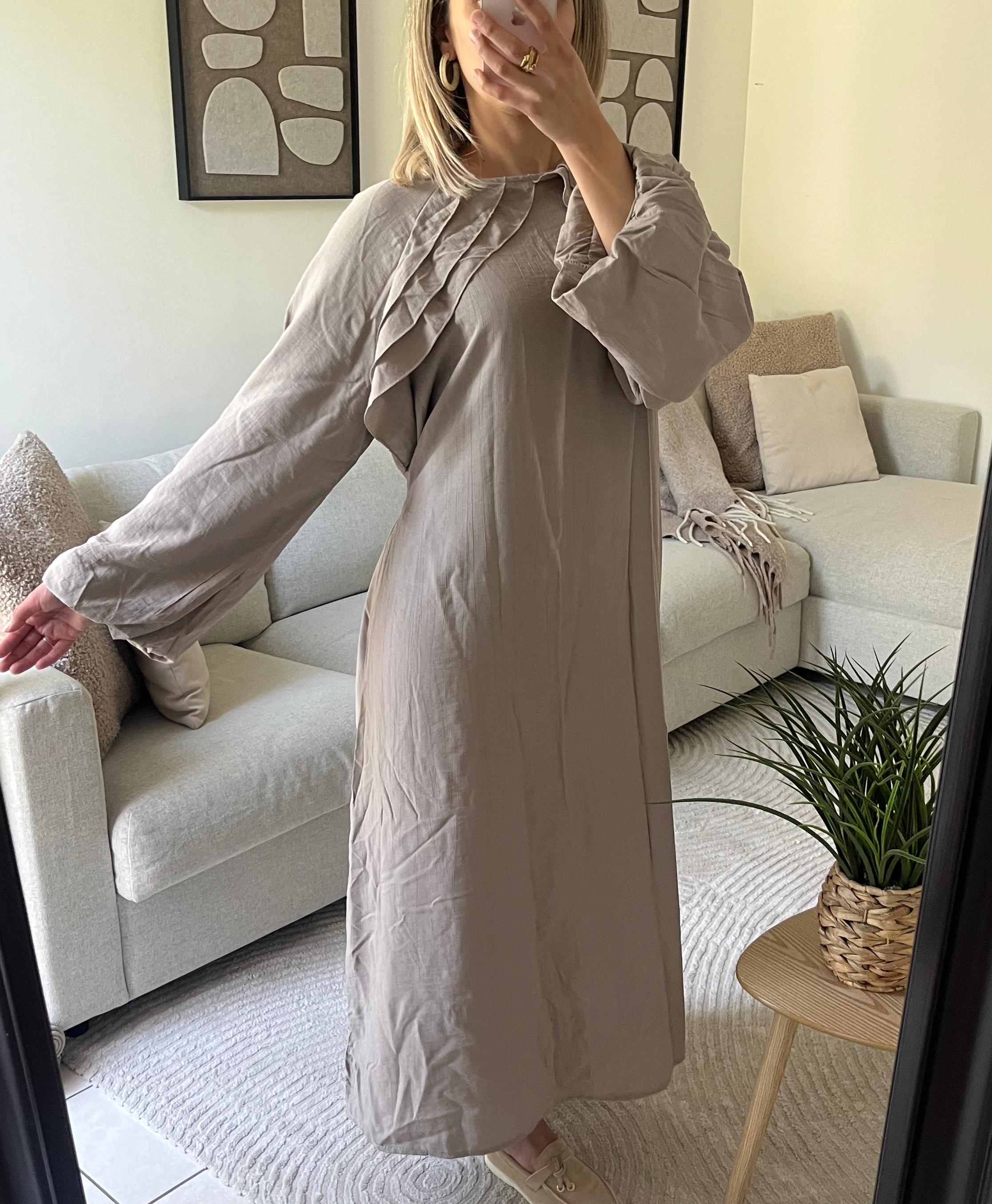 Robe taupe