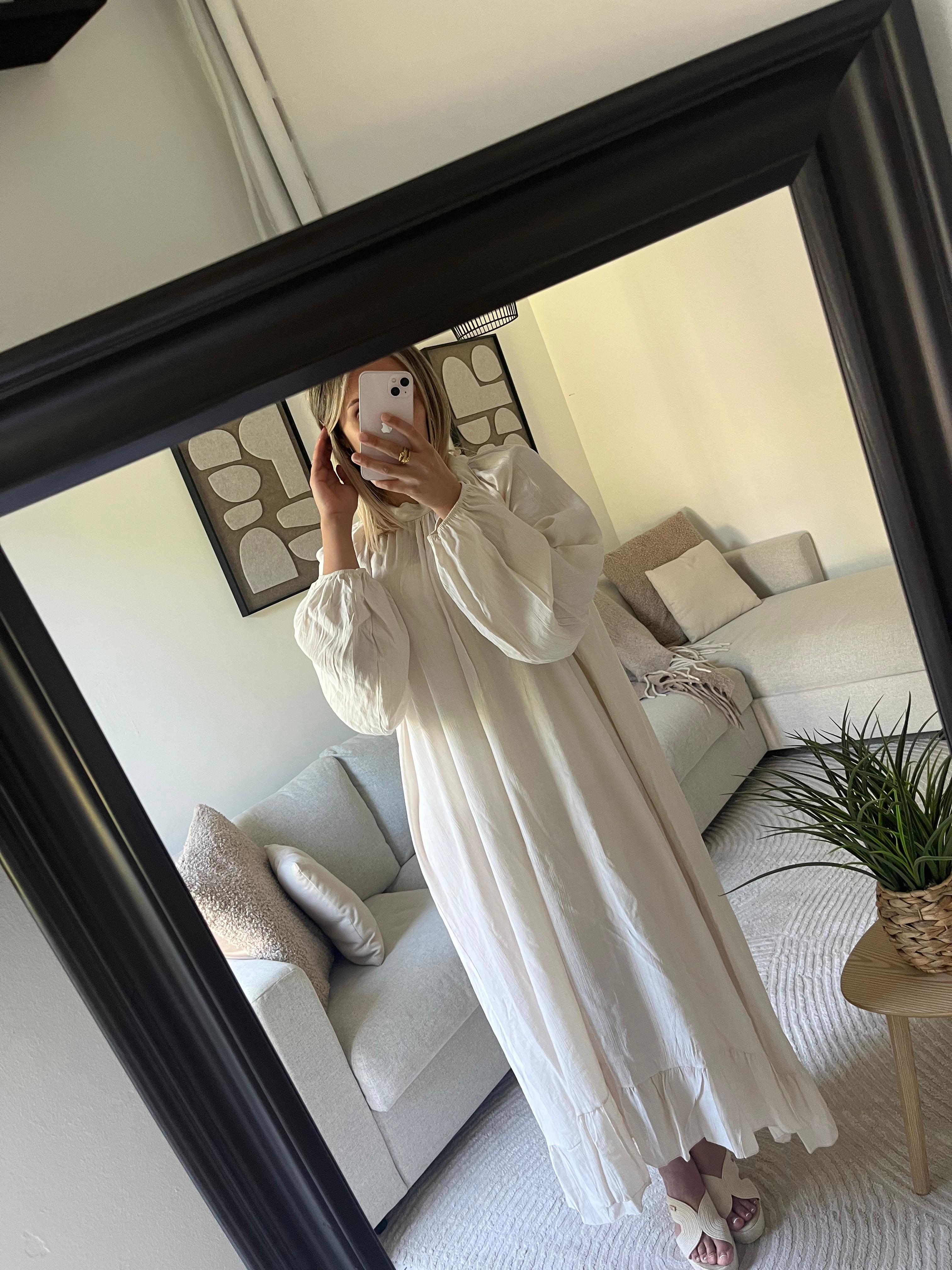 Robe large blanc cassé