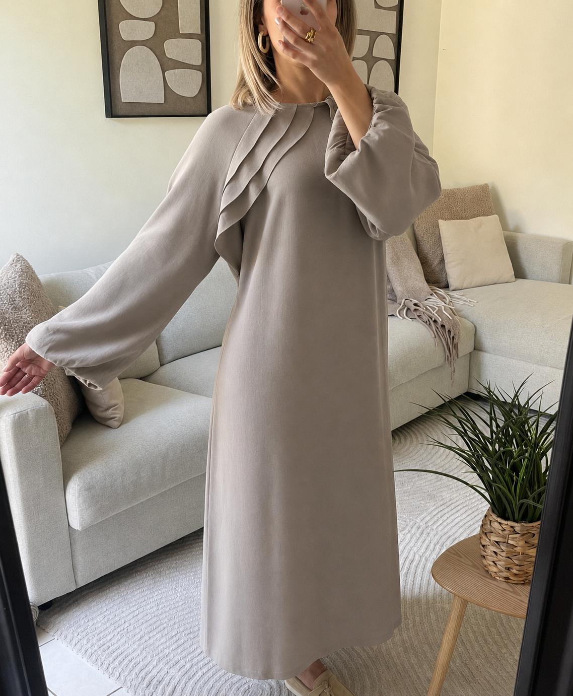 Robe taupe