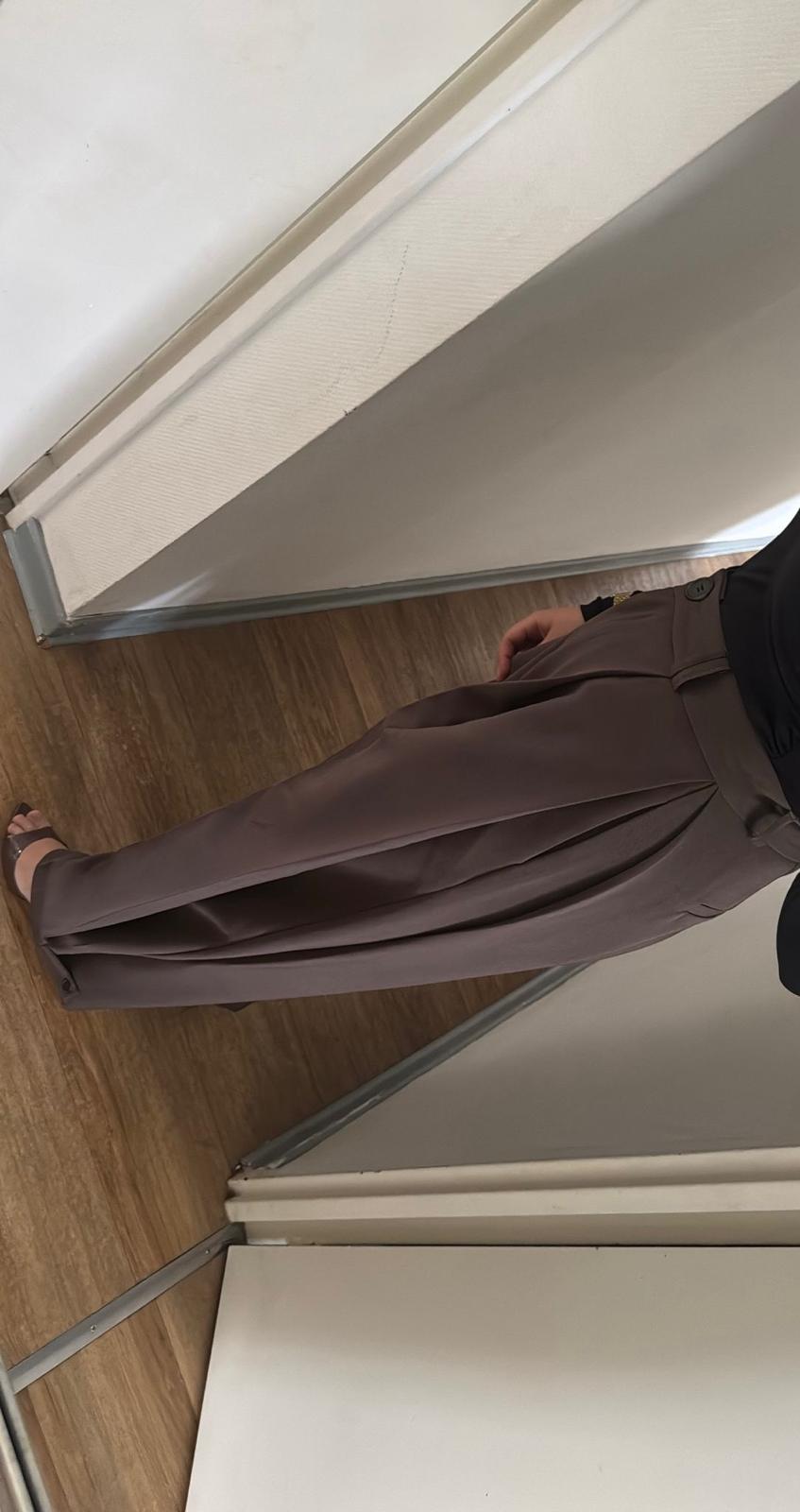 Pantalon signature marron